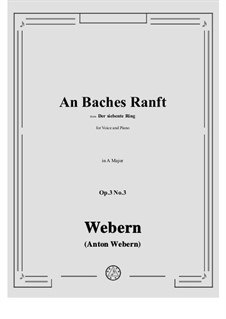 No.3 An Baches Ranft: A maior by Anton Webern