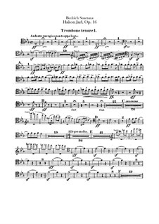 Hakon Jarl, B.118 T.82 Op.16: parte de trombones e tubas by Bedřich Smetana