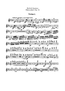Hakon Jarl, B.118 T.82 Op.16: violino parte I by Bedřich Smetana