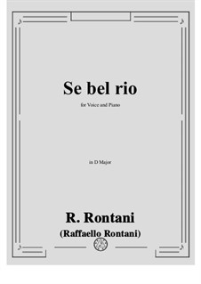 Se bel rio: D maior by Raffaello Rontani
