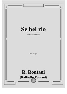 Se bel rio: E Major by Raffaello Rontani