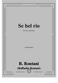 Se bel rio: B flat Maior by Raffaello Rontani