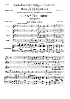 Gott im Ungewitter, D.985 Op.112 No.1: Gott im Ungewitter by Franz Schubert