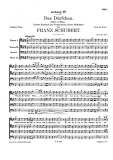 Das Dörfchen (The Village), D.641 Op.11 No.1: Das Dörfchen (The Village) by Franz Schubert
