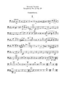 Symphony No.2 in C Minor, Op.29: Parte contrabaixo by Alexander Scriabin