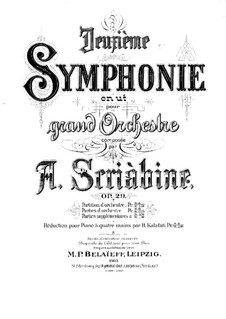 Symphony No.2 in C Minor, Op.29: movimentos I-II by Alexander Scriabin