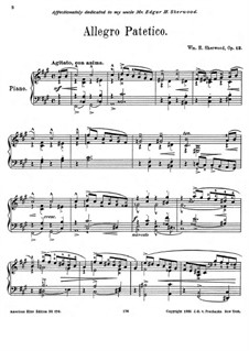 Allegro Patetico, Op.12: Allegro Patetico by William H. Sherwood