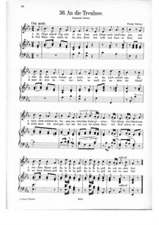 Ännchen von Tharau: Partitura Piano-vocal by Friedrich Silcher
