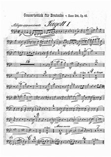 Concert Piece in G Minor, Op.46: parte fagotes by Hans Sitt