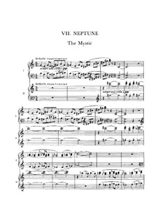 Neptune, the Mystic: dois pianos de quatro mãos by Gustav Holst