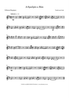 A Spailpin A Run for Uilleann Bagpipes: A Spailpin A Run for Uilleann Bagpipes by folklore