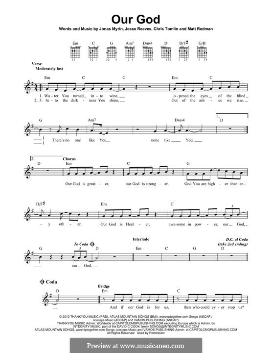 Our God: Para Guitarra by Chris Tomlin, Jesse Reeves, Jonas Myrin, Matt Redman