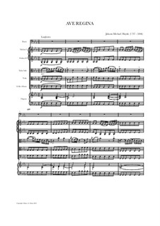 Ave Regina: Ave Regina by Michael Haydn