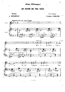 Un rayon de tes yeux: Un rayon de tes yeux by Giorgio Stigelli