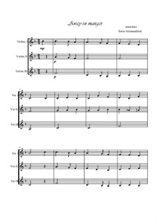 Chamber version: For violin trio by folklore