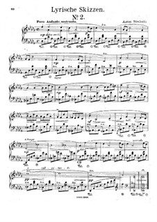 Lyric Sketches: No 2 em D flat Maior by Anton Strelezki