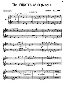 Complete Opera: parte clarinetes by Arthur Seymour Sullivan