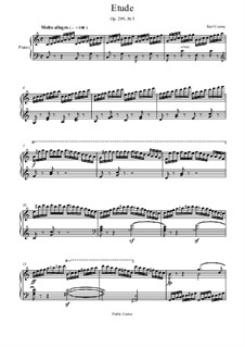 Exercises No.1-10: Exercise No.5 by Carl Czerny