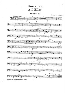 Overture to 'The Model': Parte de trombone III by Franz von Suppé