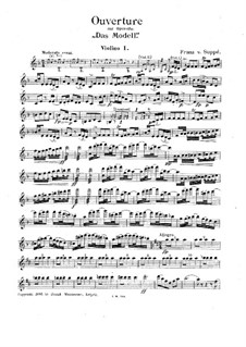 Overture to 'The Model': violino parte I by Franz von Suppé