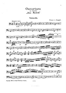 Overture to 'The Model': parte violoncelo by Franz von Suppé