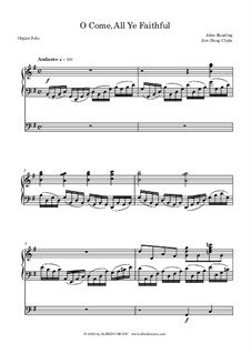 O Come, All Ye Faithful (Adeste Fideles): para orgãos by John Reading