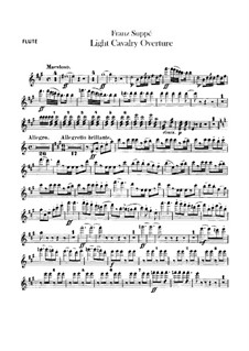 Overture to 'Light Cavalry': parte de flautas by Franz von Suppé