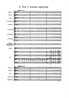 No.2 Peasants' Dance: partitura completa by Pyotr Tchaikovsky