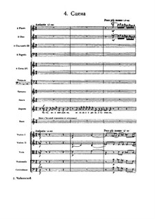 No.4 Scene: partitura completa by Pyotr Tchaikovsky