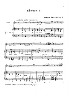 Rêverie for Violin and Piano, Op.5: Rêverie for Violin and Piano by Gustave Szerémi