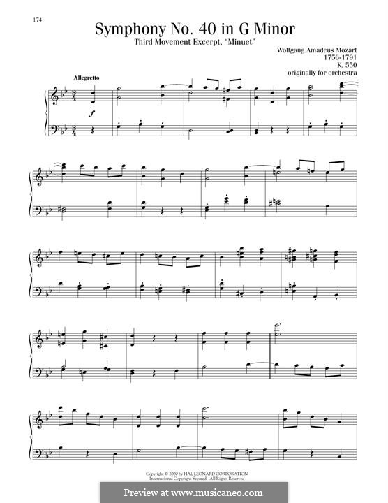 Movement III: tema para piano by Wolfgang Amadeus Mozart