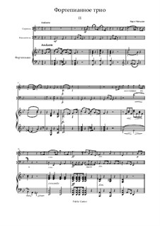 Piano Trio in G Major: movimento II by Carl Nielsen