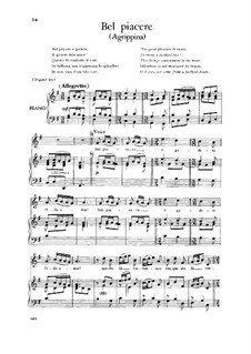Agrippina, HWV 6: Bel piacere by Georg Friedrich Händel