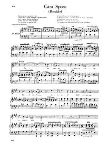 Cara Sposa: High Voice by Georg Friedrich Händel