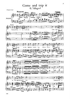 L'Allegro, il Penseroso, ed il Moderato, HWV 55: Come and trip it by Georg Friedrich Händel