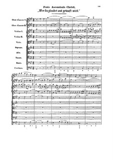 Wer da gläubet und getauft wird, BWV 37: Full score by Johann Sebastian Bach