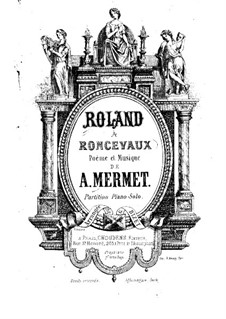 Roland à Roncevaux: Para Piano by Auguste Mermet