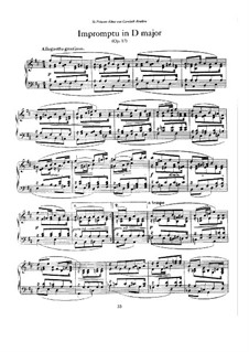 Impromptu in D Major, Op.17: Para Piano by Xaver Scharwenka