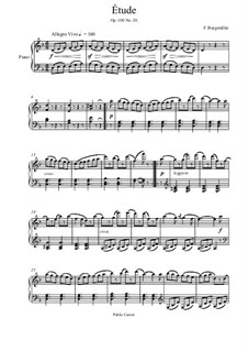 No.20 Le Tarantelle: Para Piano by Johann Friedrich Burgmüller