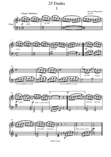 Complete set: Para Piano by Johann Friedrich Burgmüller