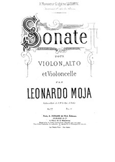 Sonata for String Trio, Op.22: Partes by Leonardo Moja