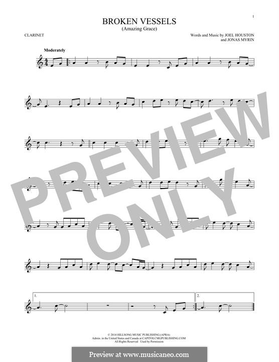 Broken Vessels (Amazing Grace): para clarinete by Jonas Myrin, Joel Houston