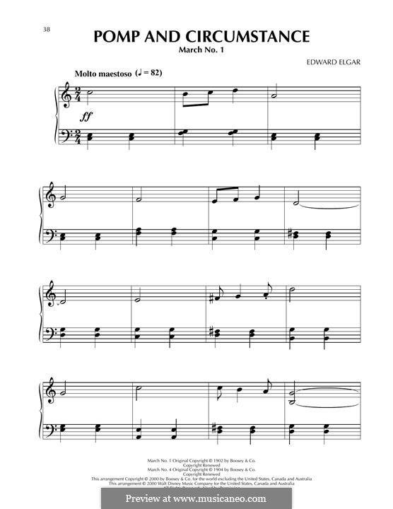 Pomp and Circumstance: Para Piano by Edward Elgar