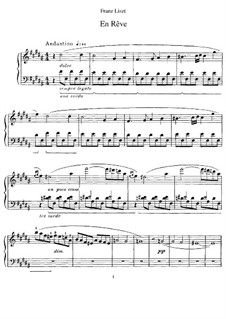 En rêve (Dreaming), S.207: Para Piano by Franz Liszt