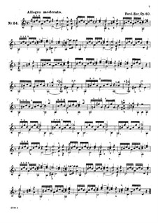 Twenty-Five Progressive Etudes, Op.60: Этюд No.24 by Fernando Sor