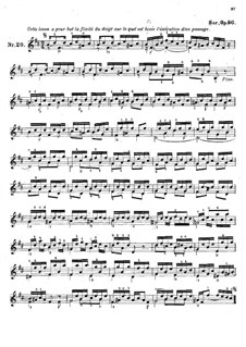 Twenty-Five Progressive Etudes, Op.60: Etudes No.20-21 by Fernando Sor