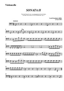 Trio Sonata No.2, WK 118: Movimento I - parte em Violoncelo by Carl Friedrich Abel