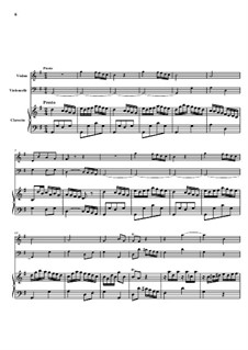 Trio Sonata No.2, WK 118: Movimento II - partitura completa by Carl Friedrich Abel