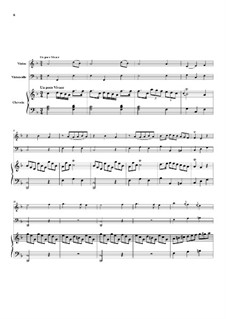Trio Sonata No.6, WK 122: Movimento II - partitura completa by Carl Friedrich Abel