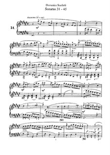 Sonata No.31 in F Sharp Major, K.318 L.31 P.302: Para Piano by Domenico Scarlatti